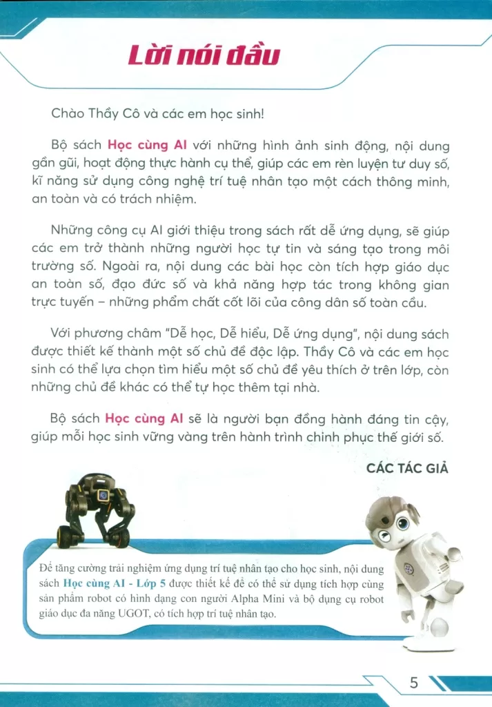 HỌC CÙNG AI LỚP 5
